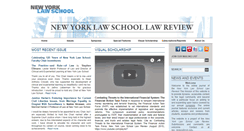 Desktop Screenshot of nylslawreview.com