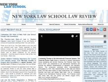 Tablet Screenshot of nylslawreview.com